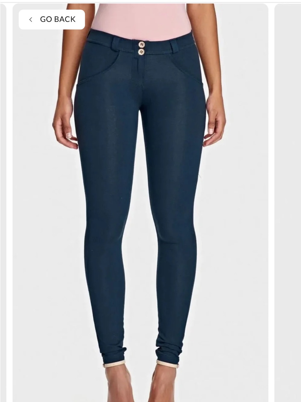 Freddy Navy mid Waist Stretch Jeggings